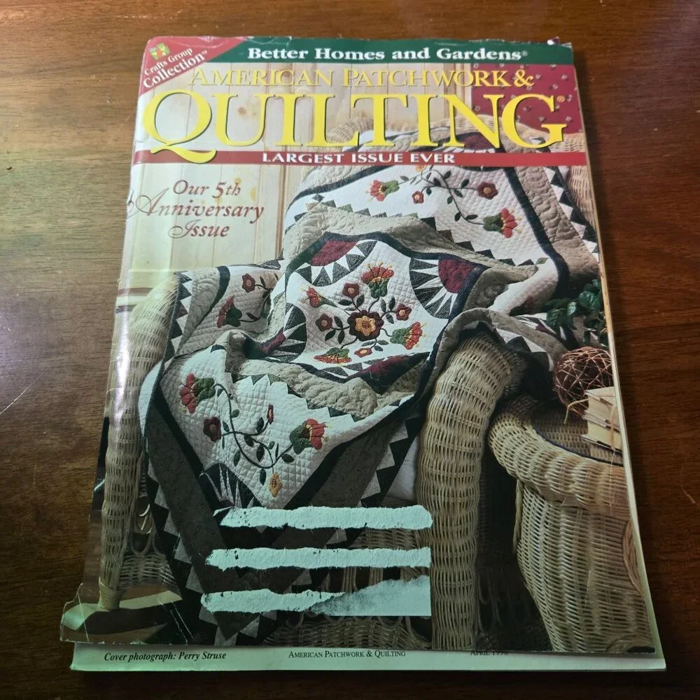 American Patchwork & Quilting Magazine lot April 1998, Feb Dec 1997